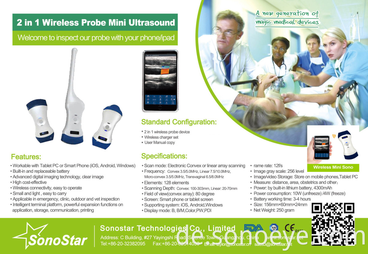 Sonostar double head probe